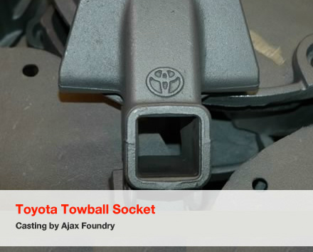 Toyota Towball Socket Cast in our Sydney Foundry